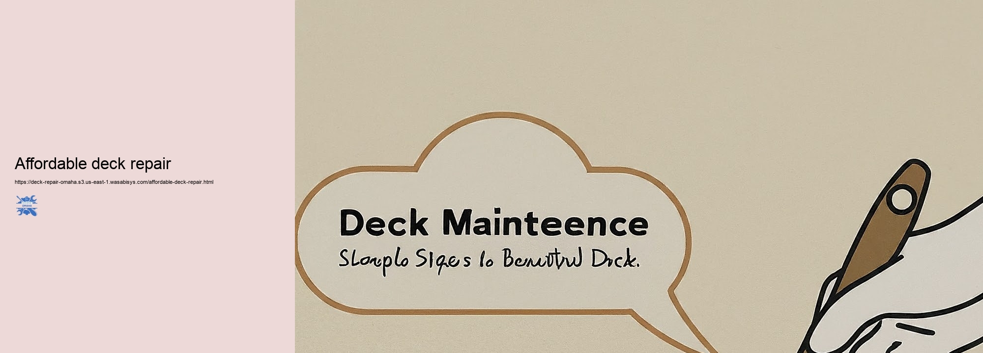 Inexpensive Deck Repair service Solution Solutions for Omaha Property owners
