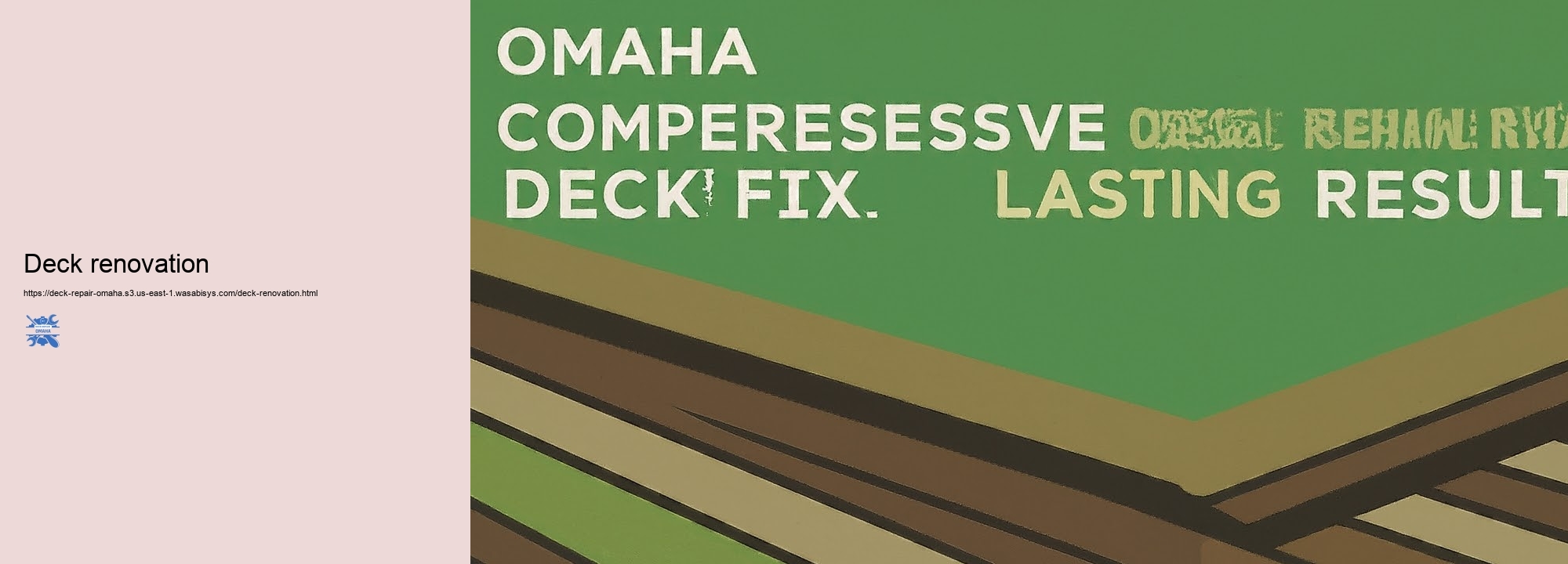 Inexpensive Deck Repair Work Solutions for Omaha Residents