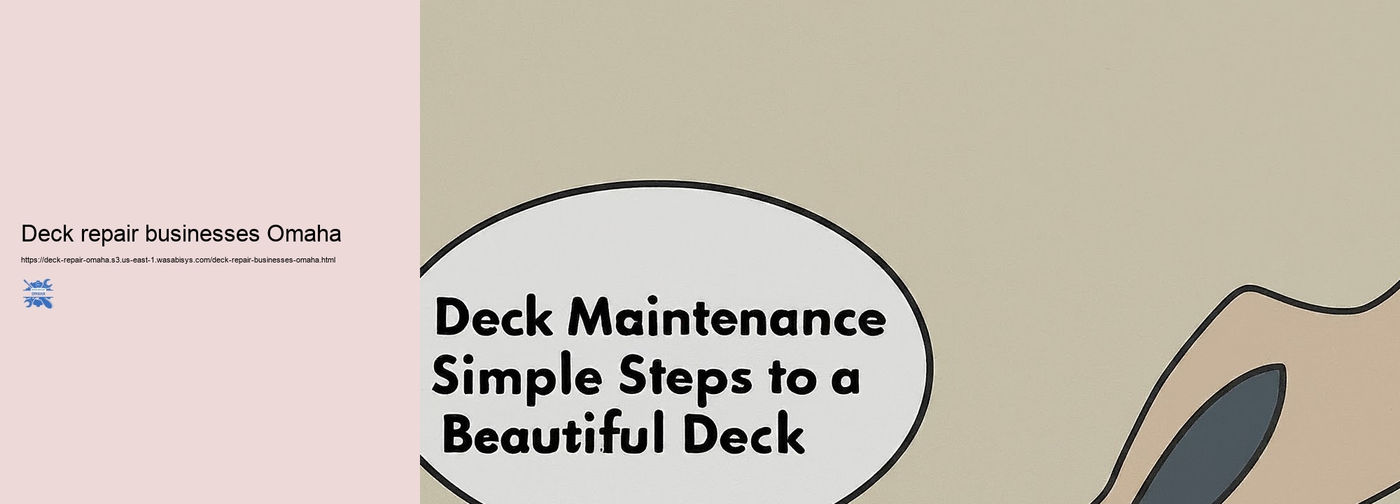 Economical Deck Repair service Solution Solutions for Omaha Property owners