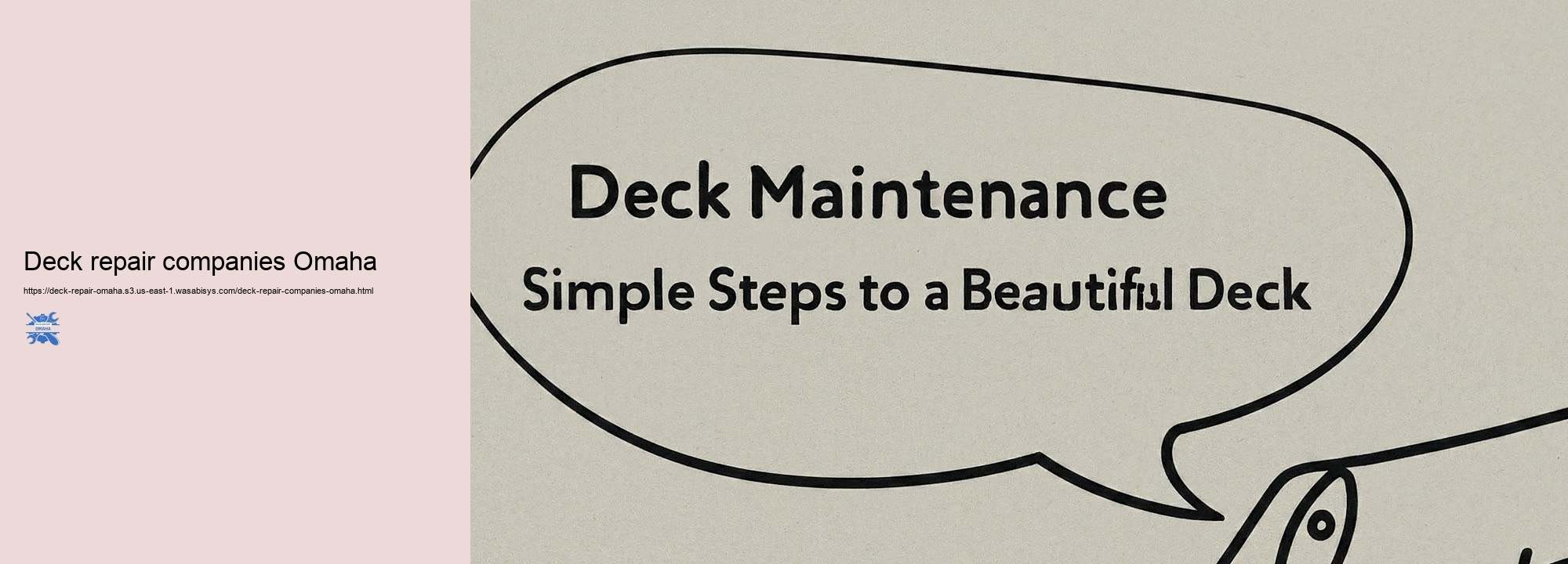 Just how to Maintain and Repair Your Deck in Omaha