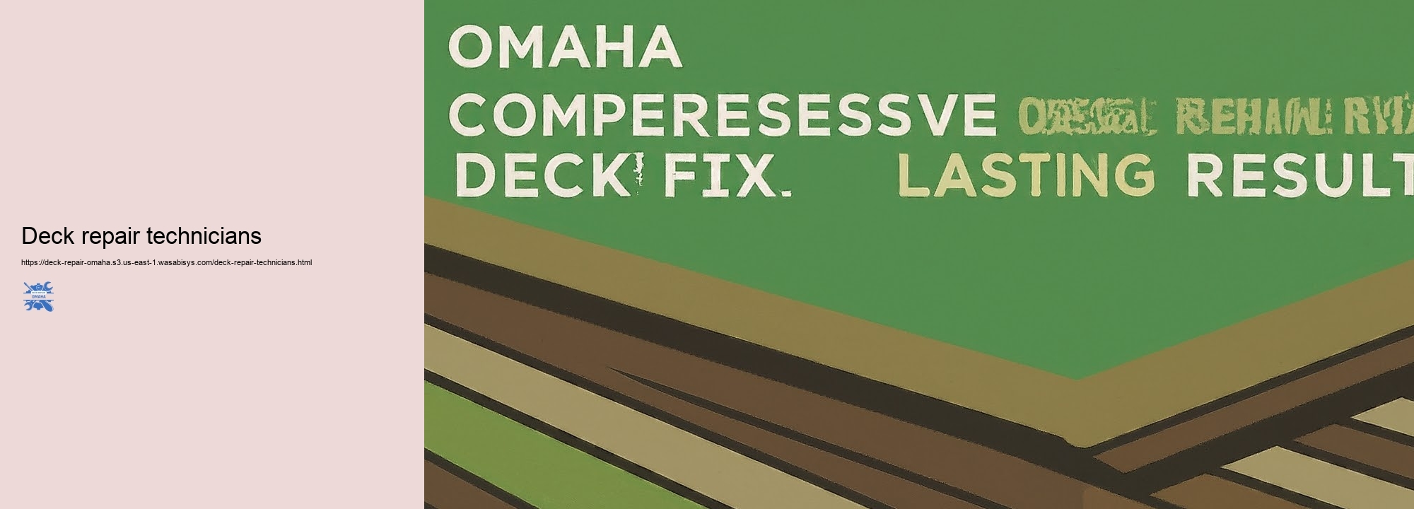 Affordable Deck Repair Work Solutions for Omaha People